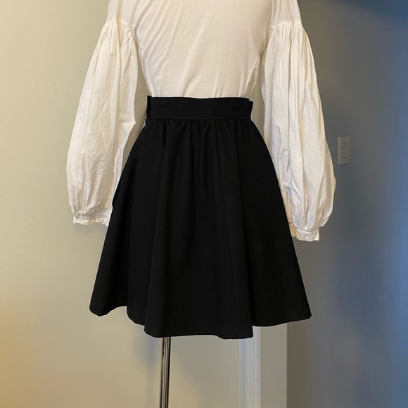 Vintage Saint Laurent Wool Circle skater Skirt - Picture 4 of 7